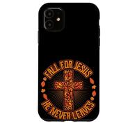 Innamorarsi di Gesù non lascia mai il design grafico cristiano Custodia per iPhone 11