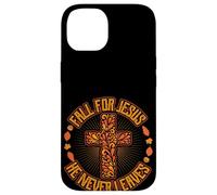 Innamorarsi di Gesù non lascia mai il design grafico cristiano Custodia per iPhone 14