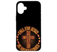 Innamorarsi di Gesù non lascia mai il design grafico cristiano Custodia per iPhone 16 Plus