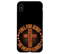 Innamorarsi di Gesù non lascia mai il design grafico cristiano Custodia per iPhone XS Max