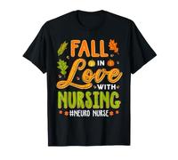 Innamorarsi di Nursing Neuro Nurse Ringraziamento Maglietta