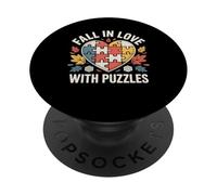 Innamorarsi di Puzzle Cuore Autunno PopSockets PopGrip Adesivo