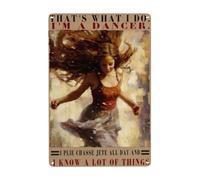 Innamorarsi di un amore appassionato e senza paura, in stile vintage, in metallo, con scritta "Fall In Be Passionate And Fearless Love", per cucina, casa, ufficio, bar, caffetteria, regalo per donne