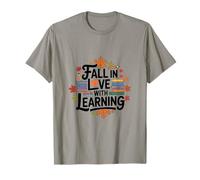 Innamorati di Imparare Autunno Back To School Book Reader Maglietta