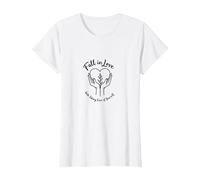 Innamorati di prendersi Cura di Te Stesso Inspirational Maglietta, Donna, Bianco, M