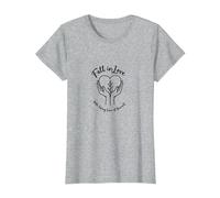 Innamorati di prendersi Cura di Te Stesso Inspirational Maglietta, Donna, Grigio Melange, 3XL