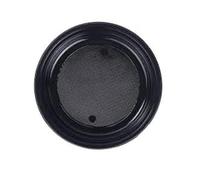 Innclean 50 Piatti piani dessert nero riutilizzabile 17cm 2cf x 25pz (50pz)
