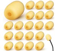 Innconee 20 pezzi 5 x 20 mm mini dimensioni cuffie parabrezza microfono copertura in schiuma piccolo bavero microfono spugna filtro di ricambio per foro gancio orecchio altri microfoni auricolari