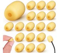 Innconee 20 pezzi 5 x 20 mm mini dimensioni cuffie parabrezza microfono copertura in schiuma piccolo bavero microfono spugna filtro di ricambio per foro gancio orecchio altri microfoni auricolari