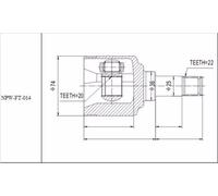 Innel Girevole Kit Giunti Fiat Bravo/Brava 1995-2001, Punto 1993-1999 - Nuovo