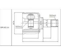 Innel Girevole Kit Giunti Hyundai Accent Mc 1.4, 1.6 2006- Nuovo