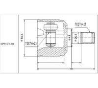 Innel Girevole Kit Giunti Hyundai Sonata Ef /Atm/ 1998-2004, Trajet Crdi-Nuovo