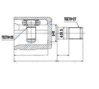 NTY NPW-KA-322 Kit giunti semiasse