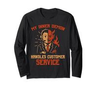 Inner Demon Handles Servizio Clienti Halloween Haunted Maglia a Manica