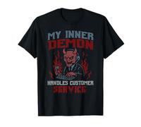 Inner Demon Handles Servizio Clienti Halloween Haunted Maglietta