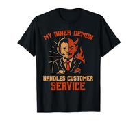 Inner Demon Handles Servizio Clienti Halloween Haunted Maglietta