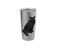 Inner Space Cat - Stelle divertenti e spazio Bicchiere termico in acciaio inox doppia parete