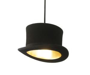 INNERMOST lampada a sospensione cappello a cilindro WOOSTER nero interno dorato
