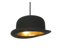 INNERMOST lampada a sospensione con bombetta JEEVES nera con interno dorato