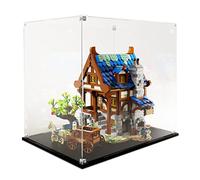INNERSPACE TECA ESPOSITORE VETRINA PER LEGO 21325 BLACKSMITH FABBRO MEDIOEVALE 10298 VESPA 125 MODELLISMO ACTION FIGURE DA COLLEZIONE 38x28x35 cm CRYSTAL PLEXIGLASS ANTI-UV