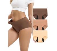 INNERSY Mutande Mestruali Donna Flusso Abbondante Intimo Bambù Pacco da 3 | Slip Ciclo Mestruale Vita Alta, Mutanda Assorbente Lavabili, Mutandine Post Parto, Culotte Impermeabile, A Prova di Perdite