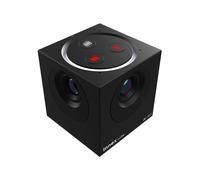 Innex Cube Camera da conferenza 4K a 360° con supporto flessibile e molteplici opzioni di cattura video tramite IA.