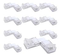 Innfeeltech 10 Pcs Strip Connector Wire Quick Connector per 10MM 3 Pin LED Light, doppia striscia laterale, tipo L