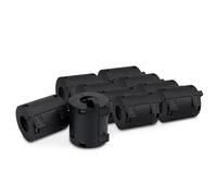 Innfeeltech 10 pezzi Anello di ferrite Core nero Clip-on Ferrite Core EMI Noise Suppressor Clip per cavo con diametro interno di 13 mm per cavi USB, tipo Wire-Wound