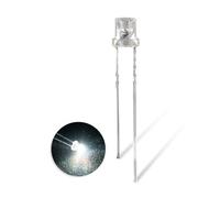 Innfeeltech 100pcs 3mm bianco testa concava LED diodo luci DC 1.9V ~ 2.1V 20mA 3mm Elettronica Emitting Components Luce diodi LED lampadina