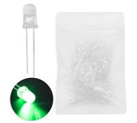 Innfeeltech 100pcs 5mm Lampadina Bianca Luce Verde LED Diodi Luci DC 1.9V ~ 2.1V 20mA 5mm Elettronica di Emissione Componenti Diodi Luce LED
