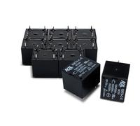 Innfeeltech 10pcs relè di potenza QX73-C-S 5 pin DC 5V Mini SPST relè bobina di potenza per la protezione del circuito elettrico