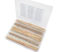 Innfeeltech 1200 Pz 1/4W 5% Tolleranza 1Ohm ~ 1M Ohm Carbon Film Resistor Kit, 30 Valori ciascuno 40 Pz