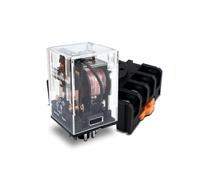 Innfeeltech 1pcs AC 220V relè di potenza elettromagnetica con, 8 Pin 10A relè a bobina con base a calza JTX-2C