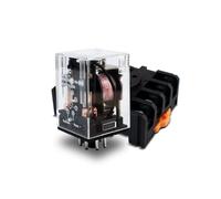 Innfeeltech 1pcs AC 24V Relè di potenza elettromagnetica con, 8 Pin 10A relè a bobina con base a calza JTX-2C