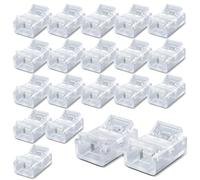 Innfeeltech 20 pezzi connettore striscia per 8MM 2 pin LED, doppio lato striscia connettore rapido