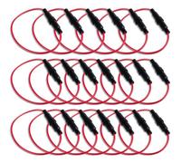 Innfeeltech 20pcs AGC Portafusibili, tipo vite in linea, base per fusibili 5x20mm