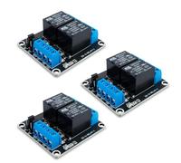 Innfeeltech 3pcs DC 24V Modulo relè a 2 canali con scheda di espansione di trigger ad alto o basso livello Optocoupler