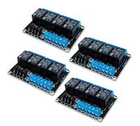 Innfeeltech 4pcs DC 24V Modulo relè a 4 canali con scheda di espansione di trigger ad alto o basso livello con optocoupler