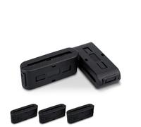 Innfeeltech 5 pezzi di anello di ferrite Core nero Clip-on Ferrite Core EMI Noise Suppressor Cavo clip con dimensioni interne di 1,5 millimetri * 28 millimetri, tipo fibbia piatto