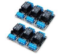 Innfeeltech 6pcs DC 5V Relay Module 1-Channel Relay con Optocoppler Scheda di espansione del trigger di alto o basso livello