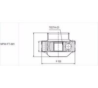 NTY NPW-FT-001 Kit giunti semiasse
