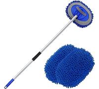 Innhom Spazzola Lavaggio Auto 160 cm in Microfibra Spazzolone Lavaggio Auto, Versatile Spazzola Auto per Pulizia di Auto, SUV, Camion, Roulotte e Pulizia Domestica (1 Testina di Ricambio in Ciniglia)