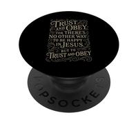 Inni - Fidati e obbedire - Cristiano Gesù Fede Bibbia religiosa PopSockets PopGrip Adesivo