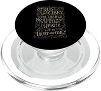 Inni - Fidati e obbedire - Cristiano Gesù Fede Bibbia religiosa PopSockets PopGrip per MagSafe