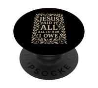 Inni - Gesù ha pagato tutto - Versetto biblico cristiano religioso PopSockets PopGrip Adesivo