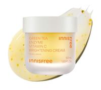 INNISFREE Crema schiarente con enzimi di tè verde, vitamina C, idratante coreano per il viso per macchie scure, idratazione e pelle radiosa
