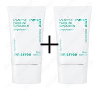 INNISFREE UV Active Poreless Sunscreen 50ml x2 SPF50 P Crema Viso Coreana