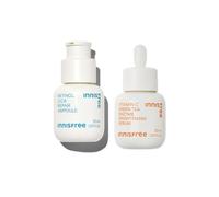 innisfree - Vitamin C Green Tea Enzyme Brightening Serum - 30ml (1ea) X Retinol Cica Repair Ampoule - 30ml (1ea)