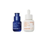 innisfree - Vitamin C Green Tea Enzyme Brightening Serum - 30ml (1ea) X Retinol Green Tea PDRN Skin Booster Ampoule - 25ml (1ea)