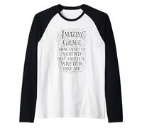 Inno - Grazia Incredibile Come Dolce Il Suono - Christian Faith Maglia con Maniche Raglan